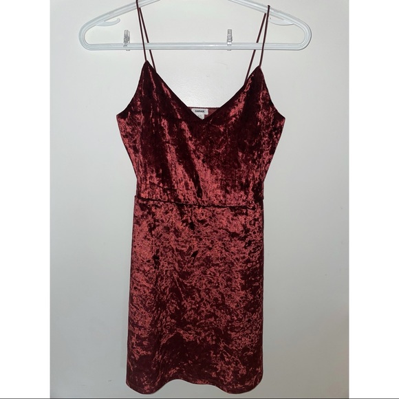 Velvet thigh high dress